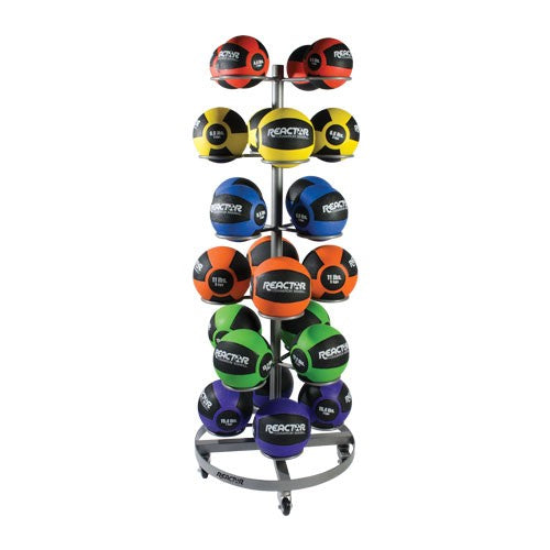 6-TIER ROLLING MEDICINE BALL RACK