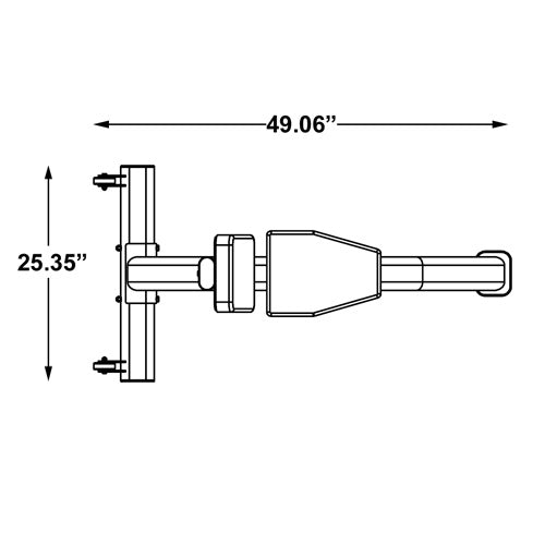 Utility Bench Angle View|Front View|Footprint