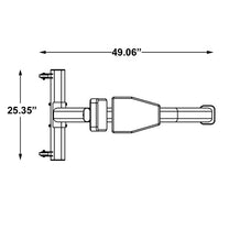 Utility Bench Angle View|Front View|Footprint