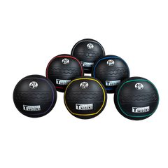 Heavy Duty Rubber Balls group|In use|20lb ball|30lb ball|40lb ball|50lb ball|60lb ball|70lb ball