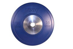 Troy Barbell Competition Grade Blue Solid Rubber Bumper