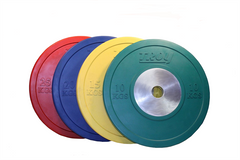 Troy Barbell Competition Grade Solid Rubber Bumper Plate Set