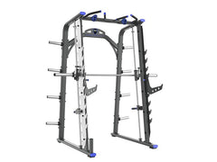 Commercial Smith Machine|Weight storage pegs|Chin up station