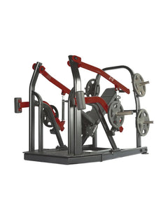 Incline chest press machine|Press start position|Press end position