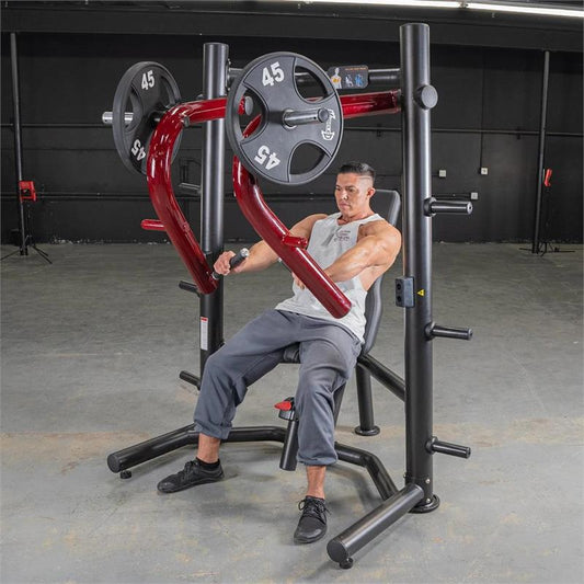 Decline chest press machine|In use