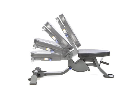F703 Adjustable Bench|Seat Postions|Mid incline position|Flat Position|View from front