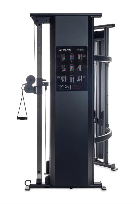 Functional Trainer Front|Functional Trainer Side|Functional Trainer Pull Up Handles|Footprint