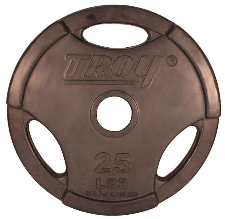 Troy Barbell Rubber Encased Olympic Grip Plate - 25lb