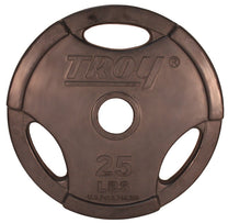 Troy Barbell Rubber Encased Olympic Grip Plate - 25lb