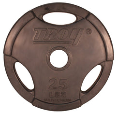 Troy Barbell Rubber Encased Olympic Grip Plate - 25lb
