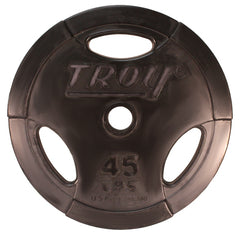 Troy Barbell Rubber Encased Olympic Grip Plate - 45lb