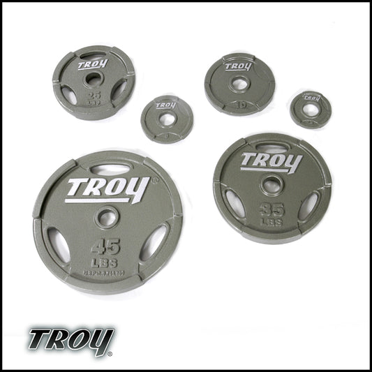 Troy Barbell Machine Grip Olympic Plate - 45lb|