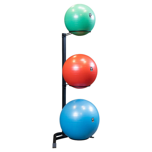 Rack loaded with optional stability balls