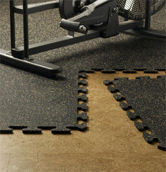 Tiles on floor|Tile edges|Black Color|Gray Fleck Color|Blue Fleck Color|Brick Red Fleck Color|Tan Fleck Color|Center Tile|Border Tile|Corner Tile