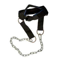 Body-Solid Nylon Head Harness|Head harness in use
