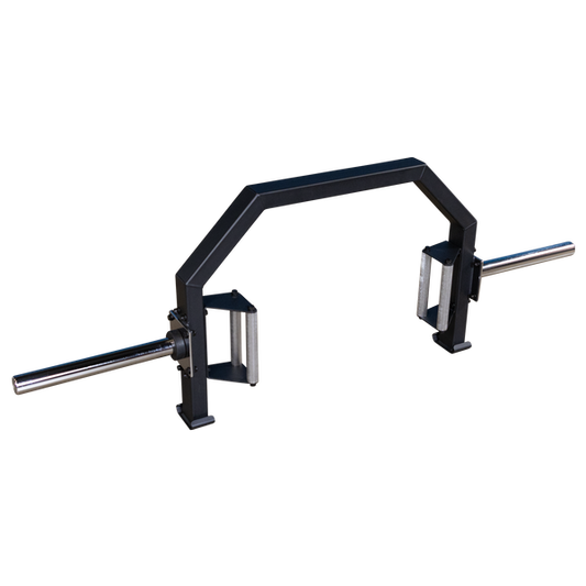 Bar without weights|Bar loaded with weights|Bar in loading position|Bar jack foot|16.25 inch sleeve|Bar in use