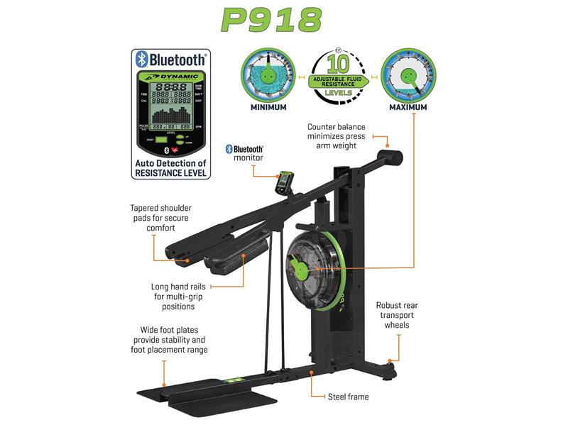 P918 Squat and Press machine|Side View|Front tank view|Key Features