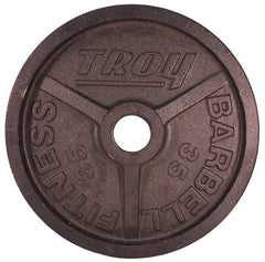 Troy Barbell Wide Flanged Olympic Plate - 35lb - Black