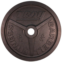 Troy Barbell Wide Flanged Olympic Plate - 45lb - Black