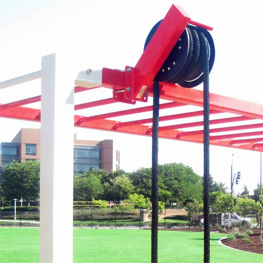 Outdoor Rope Pulling Drum closeup