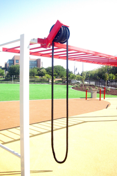 Outdoor Rope Pulling Drum closeup