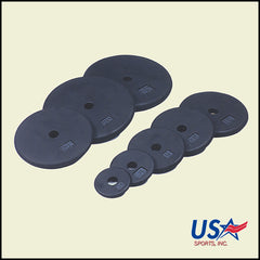 USA Sports Regular Weight Plate - Black 25lb