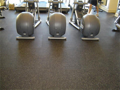 Rolled Rubber Installed|Color Examples|Black Color|Gray Fleck Color|Blue Fleck Color|Blue/Gray Fleck|Bright Red Fleck