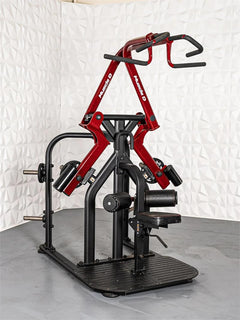 Rotary lat pulldown machine|Double arm lat pull start|Double arm lat pull finish|Single arm lat pull