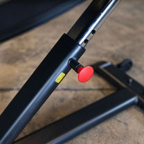 Ab Bench|Incline positions|Bench in use|Incline adjustment pin|Bench in flat position