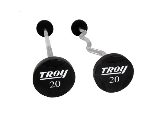 Troy Barbell Pro Style Curl Bar - Fixed Weight Set