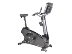 U1000 Upright Bike|U1000 Bike Side View|9 Inch LCD Console|10 inch Entertainment Console|16 inch Entertainment Console|Foot Pedals|Seat|Transport Wheels|Quick Adjust Handles|Drink Holder