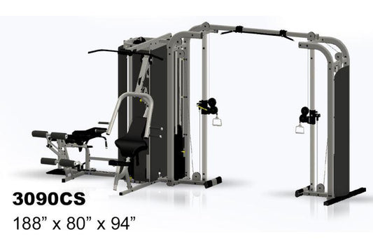 4 Stack Gym with 84 inch Cable Crossover|4 Stack Gym with 54 inch Cable Crossover