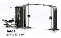 4 Stack Gym with 84 inch Cable Crossover|4 Stack Gym with 54 inch Cable Crossover