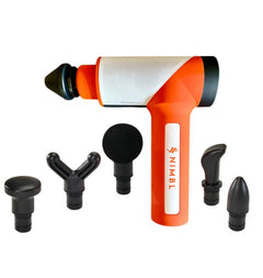 NIMBL XLR8 Percussion Massage Gun|Carrying Case|Gun Controls|Gun Features|Attachment Features|Matt Rhea Quote