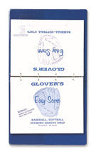 Glovers Baseball/Softball Score Sheets