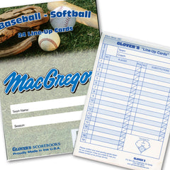 Baseball/Softball Line-Up Card Booklet