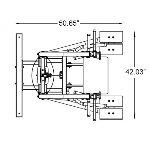 Assisted Chin and Dip Machine|Footprint