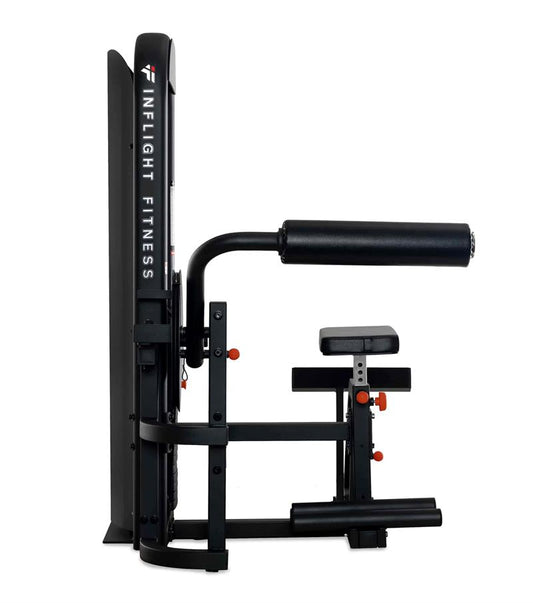Ab and Back Combo Machine|Front View|Seat adjustment|Footprint