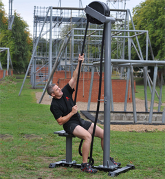 Outdoor Rope Trainer in use