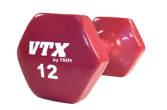Troy Barbell VTX Vinyl Dumbbell 12 Lb - 1 dumbbell (Violet)