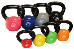 Troy Barbell VTX Vinyl Kettlebell - 25b Grey (1 kettlebell)