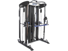 XFT Main|Side View|Front View|Pin Adjustment|Pull Up Bar|Working Space|Barbell Travel Path|Vertical Adjustments|With Optional Bench|Golf Digest Award