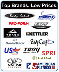 top brands of exercise equipment at American Fitness