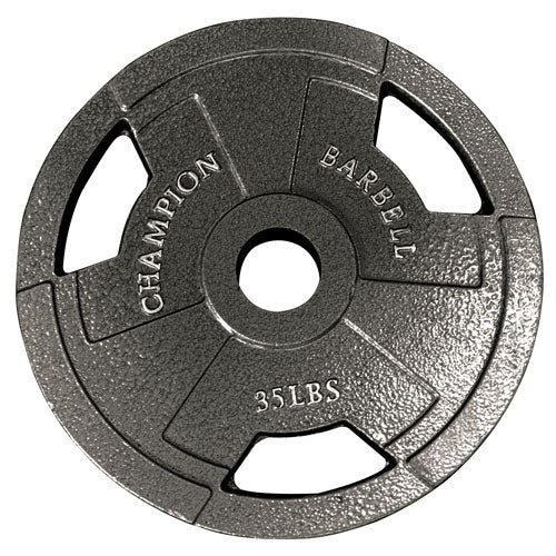 Champion Olympic Grip Plate - 35 Lb. (1 plate)