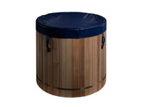 Barrel cold plunge|with cover|with optional chiller