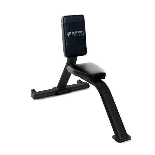Utility bench shown in color black on white background