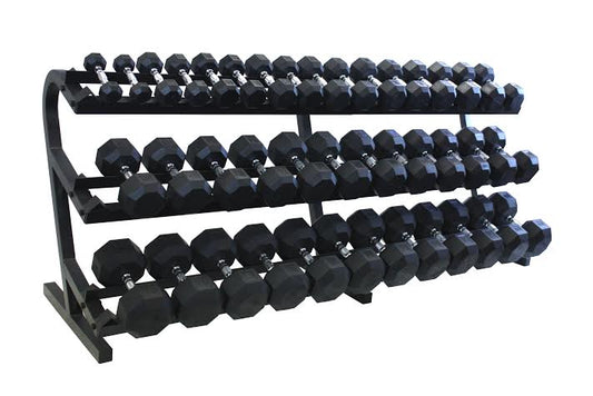Urethane Dumbbell Package with Storage Rack|