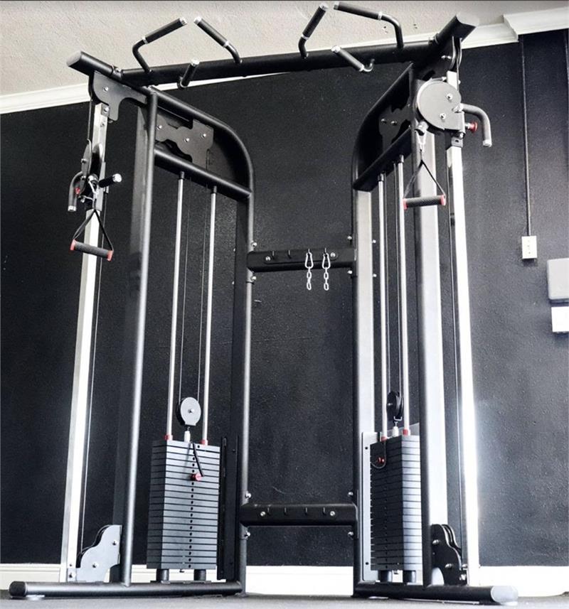 85" Functional Trainer|Low Angle View|With Optional Bench