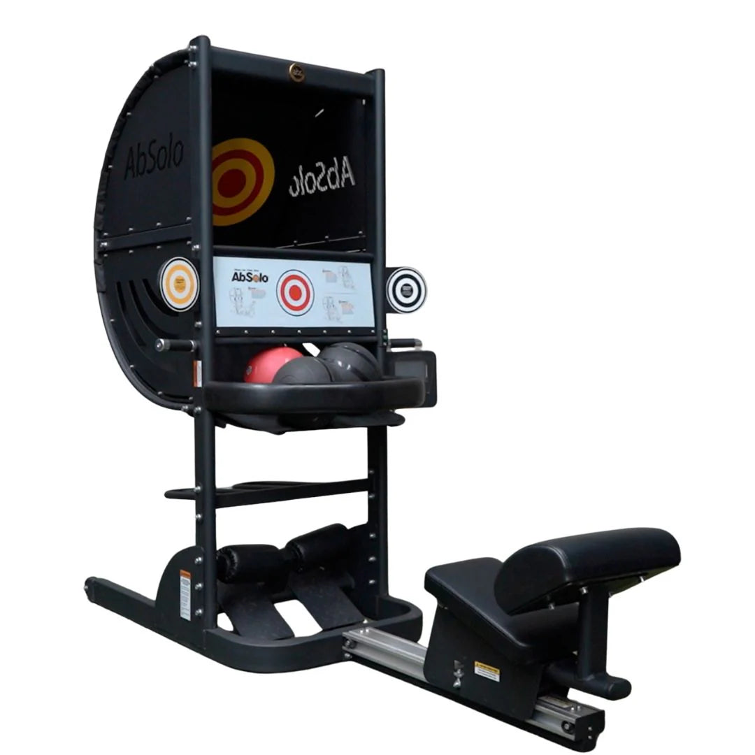 Ab Solo Machine shown in color black on white backround