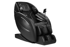Massage chair in color black right side angle view